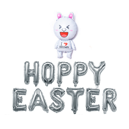 Hoppy Easter Foil Balloon Phrase Banner