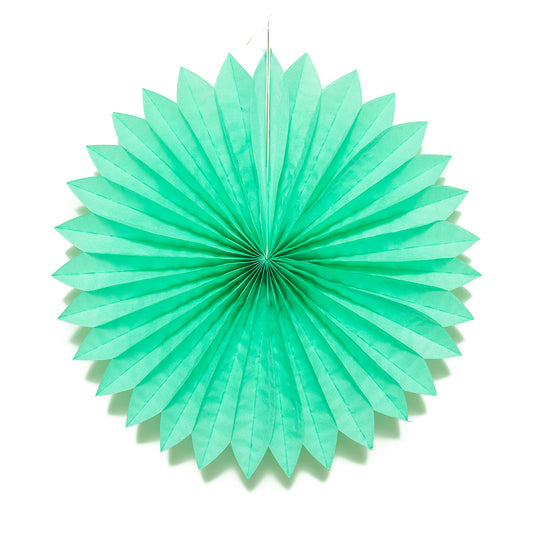 Mint Petal Paper Tissue Fan