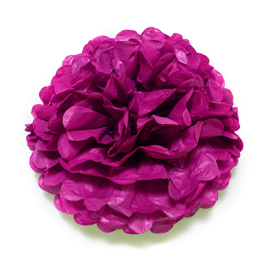 Magenta Paper Tissue Flower Ball