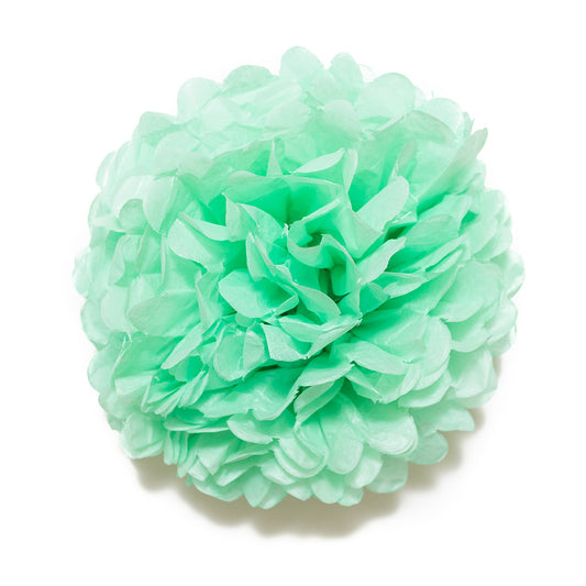 Mint Paper Tissue Flower Ball