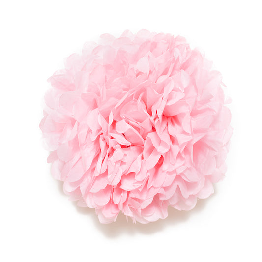 Pink Paper Tissue Flower Ball