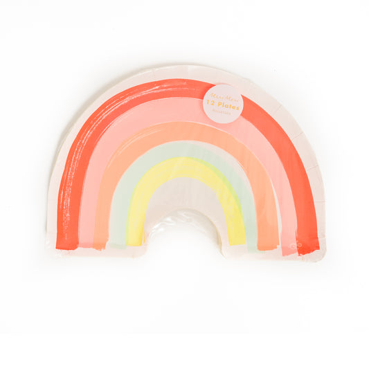 Meri Meri Neon Rainbow Paper Plates