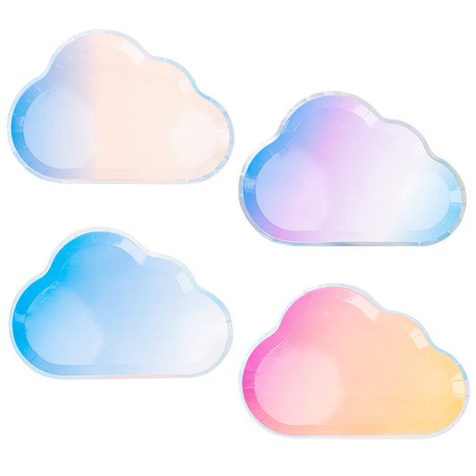 Cloud Gradient Paper Plates
